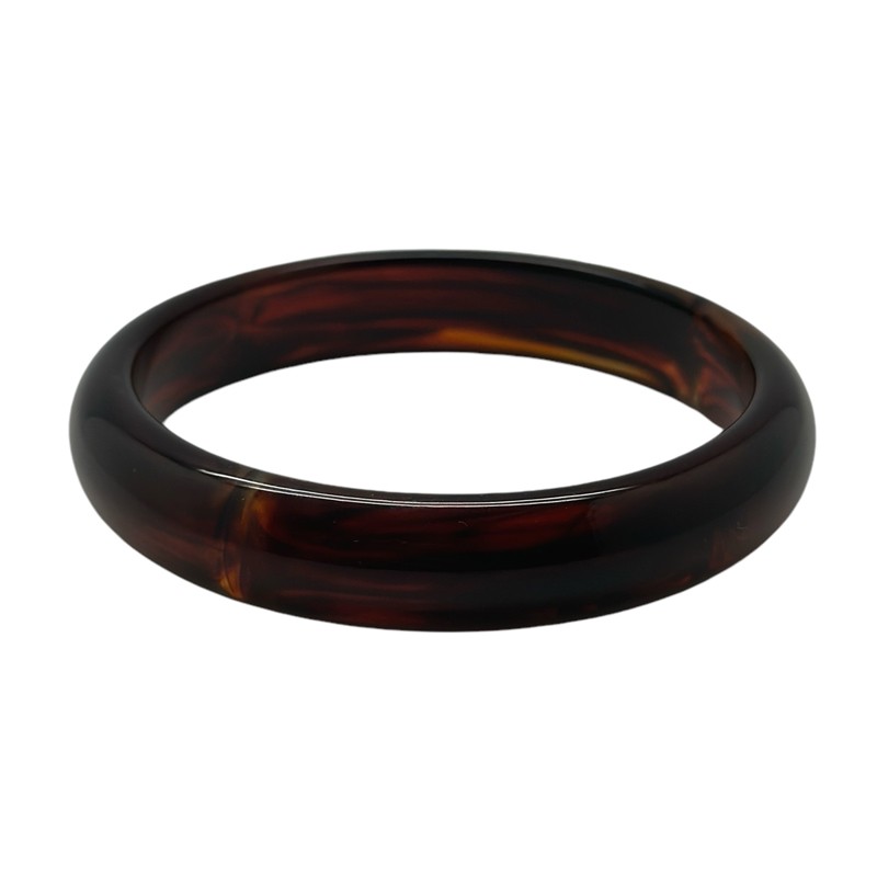 Bracelet Grand Jonc AUBURN - Acétate marron foncé WAEKURA Bracelet Grand Jonc AUBURN - Acétate marron foncé WAEKURA