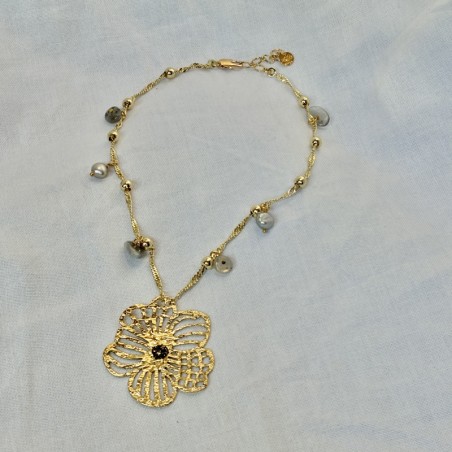 Collier Swarovski en Cristal et Métal Rhodié