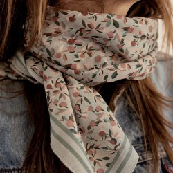 Foulard en voile de coton - BLOOM SAUGE - Gabrielle Paris