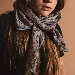 Foulard en voile de coton - BLOOM SAUGE