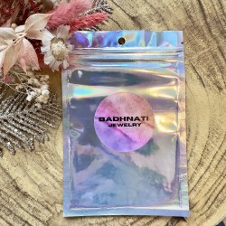 Collier bandana Eléphant Main Indi Léopard - Charms dorés - Badhnati