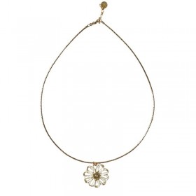 Collier court tork doré - Pendentif fleur - JORGINA
