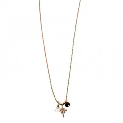 Collier sautoir Cordon vert doré - Médailles & Croix - JORGINA