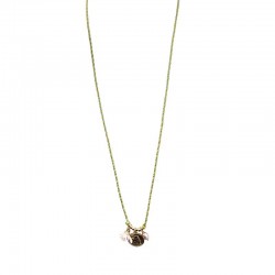 Collier sautoir Cordon vert doré - Médailles & Ange - JORGINA
