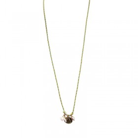 Collier sautoir Cordon vert doré - Médailles & Ange - JORGINA