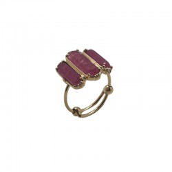Bague ajustable Or - Trois...