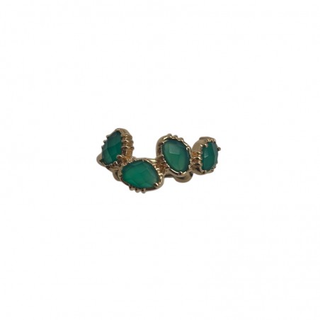 Bagues de fiançailles Or Couleur Pierre Vert • Histoire d'Or