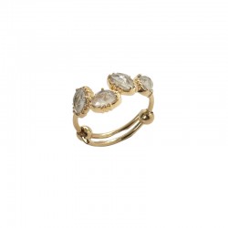 Bague ajustable Or - Quatre...