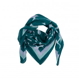 Foulard en voile de coton 1m x 1m - ESTEREL VERT - Gabrielle Paris