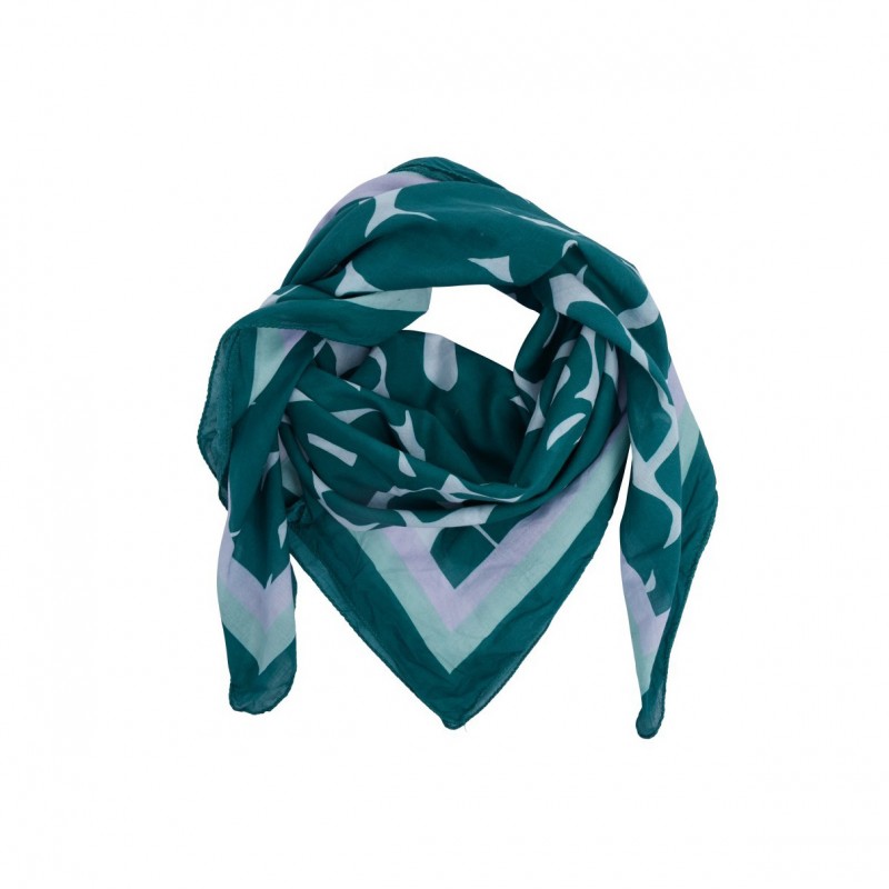 Foulard en voile de coton 1m x 1m - ESTEREL VERT - Gabrielle Paris Foulard en voile de coton 1m x 1m - ESTEREL VERT - Gabrielle Paris