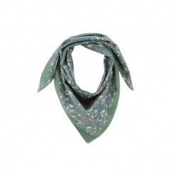 Petit Foulard en voile de coton 60 cm x 60 cm - BOHEME COBALT - Gabrielle Paris