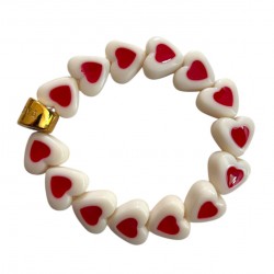 Bracelet élastiqué - Perles...