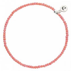 Bracelet élastique Perles de verre Corail TAILLE S
