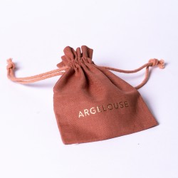 Collier chaîne DEMI-FLEUR JOJOBA doré - Email orange