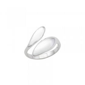 Bague large argent Toi&Moi - Anneau & Ovales pointus - Canyon