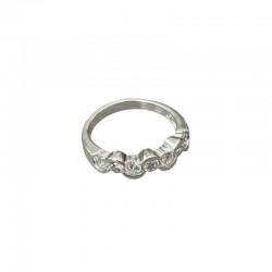 Bague fine en argent -...