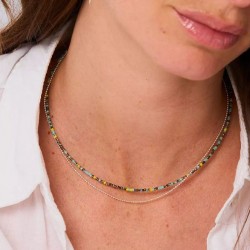 Collier double rangs Indien...