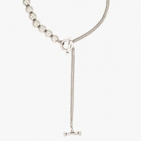 Collier court Ball Chain multi Manille Jazmin en argent - CXC