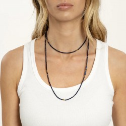 Collier & Bracelet NEW NADEGE 6 tours - Perles Bohèmes & Lapis Lazuli