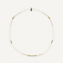 Collier & Bracelet BLONDIE 3 tours - Perles Bohèmes, Nacres & Hématites gold