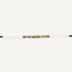 Collier & Bracelet TIRAMISU 3 tours - Perles Japonaises marrons & Hématites gold