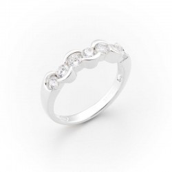 Bague fine en argent -...