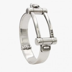 Bracelet HIDALGO BIG Jonc boucle plaqué argent - CXC