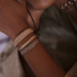 Bracelet AYLA GOLD - fils d'or tressés
