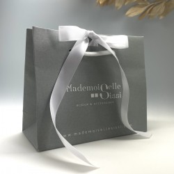 Bracelet élastique 3 tours en argent - Miyukis Noir Turquoise TAILLE M