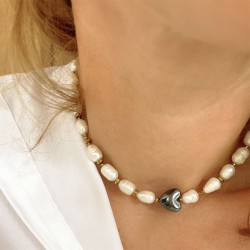 Collier TONIA doré - Perles...