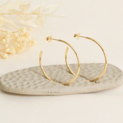 Boucles d'Oreilles Créoles Les Essentiels - Fil lisse - Aurélie Joliff