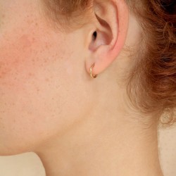 Boucles d'Oreilles Mini Créoles Les Essentiels - Fil lisse - Aurélie Joliff