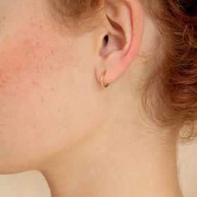 Boucles d'Oreilles Mini Créoles Les Essentiels - Fil lisse - Aurélie Joliff