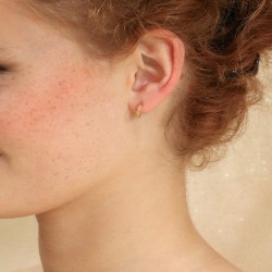 Boucles d'Oreilles Mini Créoles Les Essentiels - Fil diamanté - Aurélie Joliff