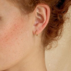 Boucles d'Oreilles Mini Créoles Les Essentiels - Fil torsadé - Aurélie Joliff