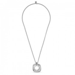 Collier sautoir CUBICA Métal - Chaîne fantaisie & Pendentif Carré - CICLON