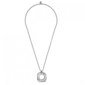 Collier sautoir CUBICA Métal - Chaîne fantaisie & Pendentif Carré - CICLON