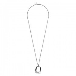 Collier sautoir ESTRIBO Métal - Chaîne fantaisie & Pendentif Etrier - CICLON