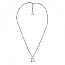 Collier court POTRO Métal - Chaîne fantaisie & Pendentif Petit Etrier- CICLON