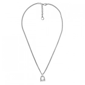 Collier court POTRO Métal - Chaîne fantaisie & Pendentif Petit Etrier- CICLON