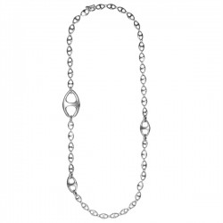 Collier sautoir CORAL Métal - Chaîne fantaisie & Noeuds marins - CICLON