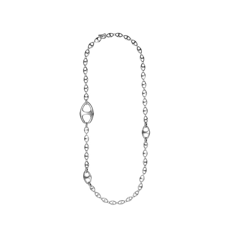 Collier sautoir CORAL Métal - Chaîne fantaisie & Noeuds marins - CICLON