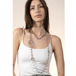 Collier sautoir CORAL Métal - Chaîne fantaisie & Noeuds marins