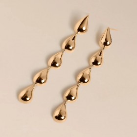 Boucles d'oreilles CAMILLE Or - Cascade de Gouttes  - MYA BAY