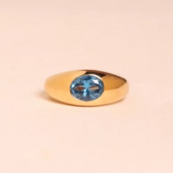 Bague ajustable ODILE BLEU...