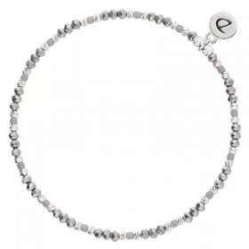 Bracelet élastique NUSA en argent - Gris - DORIANE Bijoux