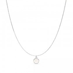 Collier Chaîne fine en argent PASTILLE CISELEE - DORIANE BIJOUX