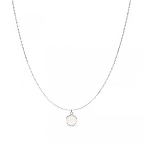 Collier Chaîne fine en argent PASTILLE CISELEE - DORIANE BIJOUX