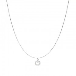 Collier Chaîne fine en argent ANNEAU & ECLAT ZIRCON - DORIANE Bijoux