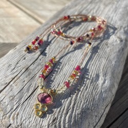 Collier sautoir cordon...